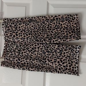 Leopard print velvet Biker shirts SZ L